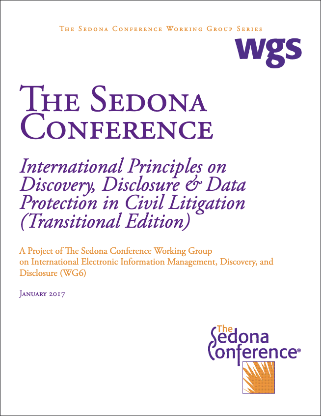 International Principles on Discovery, Disclosure & Data Protection in Civil Litigation
